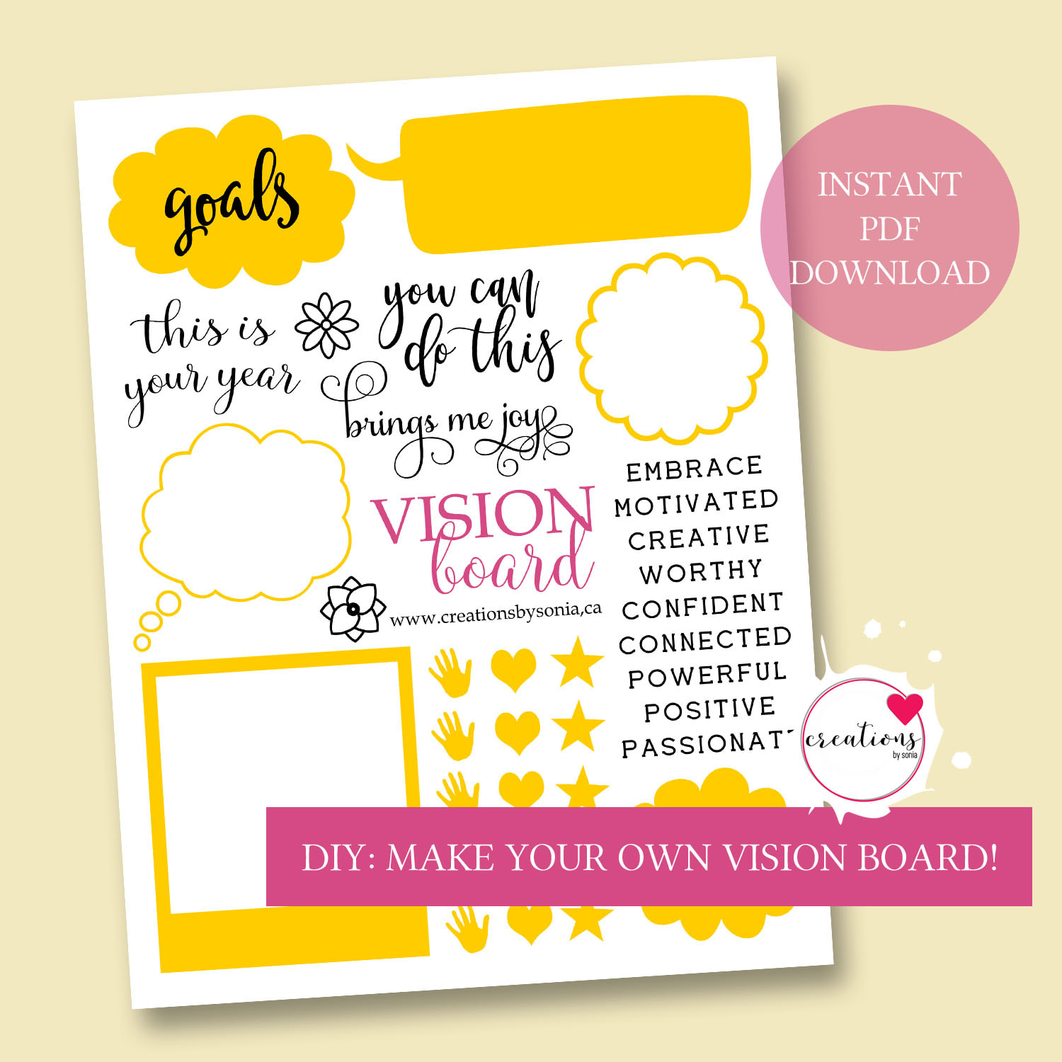 Vision Board Printouts
